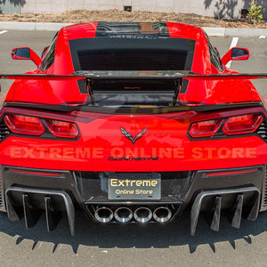 2014-19 Corvette C7 Performance Track Style Rear Bumper Diffuser Add On