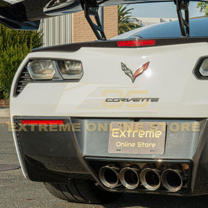2014 - 2019 Corvette C7 Real Carbon Fiber Diffuser Bumper Rear Valance Panel