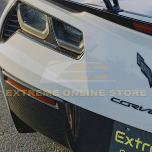 Corvette C7 Stingray Visible Carbon Fiber Rear Tail Light Taillamp Bezels