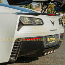 Load image into Gallery viewer, 2014 - 2019 Corvette C7 Real Carbon Fiber Diffuser Bumper Rear Valance Panel
