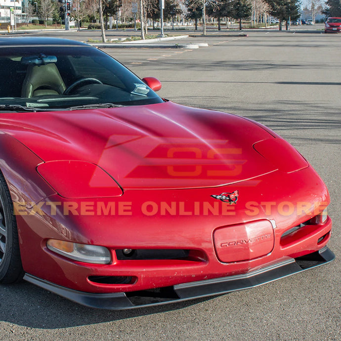 1997-04 Corvette C5 ZR1 Extended Front Splitter Spoiler Lip Unpainted Primer Black