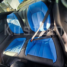 Load image into Gallery viewer, 2015-Up Ford Mustang Two-tone Leather Seat Covers by KustomCover
