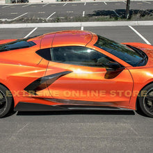 Load image into Gallery viewer, Corvette C8 5VM Side Skirts Rocker Panels Painted Carbon Flash EOS
