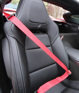 C7 Corvette Coupe RED Seat Belt Kit - Interior - OEM GM