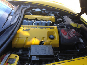 2005 - 2013 Corvette C6 LS2 LS3 LS7 Carbon Fiber / Custom Painted Fuel Rail Engine Covers - Labor Only