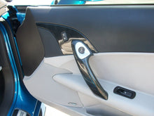 Load image into Gallery viewer, Corvette C6 Carbon Fiber HydroGraphics / Body Color Painted Interior Door Pull Handles
