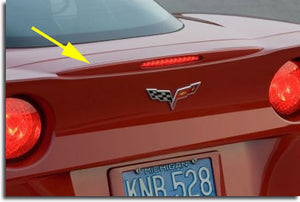 Corvette C6 Carbon Fiber HydroGraphics / Custom Painted Base Model Style Spoiler