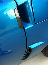 Load image into Gallery viewer, Corvette C6 Z06 ZR1 Grand Sport Carbon Fiber HydroGraphics Quarter Panel Grilles - Labor Only Driver
