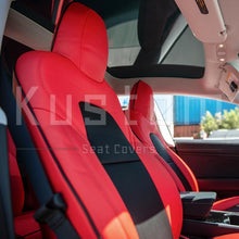 Load image into Gallery viewer, 2017-21 Tesla Model 3 Two-Tone Custom Leather Seat Covers

