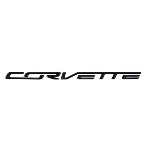 Corvette C7 Genuine GM OEM Carbon Flash Rear Fascia Bumper Letter Inse ...