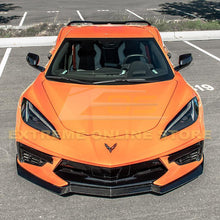 Load image into Gallery viewer, Corvette C8 5VM Carbon Fiber Front Splitter Spoiler ( 1-Piece Version)
