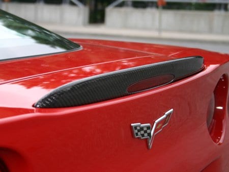 Corvette C6 Z06 Grand Sport Style Carbon Fiber HydroGraphics Custom Painted Spoiler