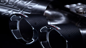 Borla 2020 Chevrolet Corvette C8 6.2L S-Type Exhaust System Dual Round Angle Cut Carbon Fiber Tips 140838CF