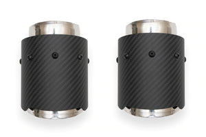 Fabspeed McLaren 570S / 570GT / 540C Deluxe Bolt-On Dual Carbon Fiber Tips - FS.MCL.570S.DTCF