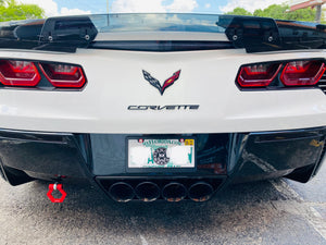 Corvette C7 Genuine GM OEM Carbon Flash Rear Fascia Bumper Letter Inserts