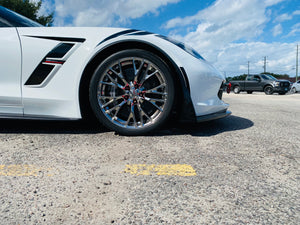 Corvette C7 Stage 3 Front Splitter Wickerbill Extension Winglets