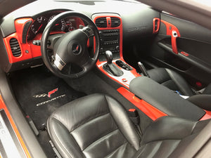 2005 - 2007 Corvette C6 Carbon Fiber HydroGraphics / Custom Painted Interior Package #5