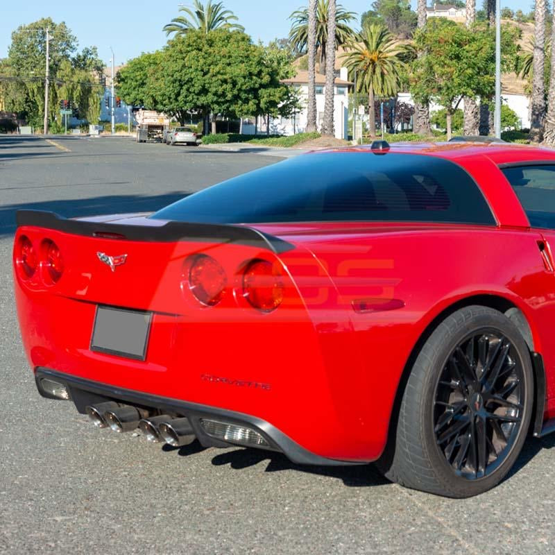2005 - 2013 C6 Corvette ZR1 Style Extended Version Rear Spoiler - Cust ...