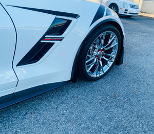 Corvette C7 Z06 Grand Sport Stingray Side Skirts Rocker Panels ABS Plastic - Custom Painted