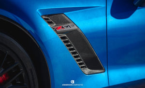2015 - 2019 Corvette C7 Z06 Carbon Fiber Side Fender Vents