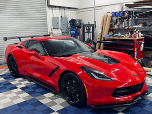 Corvette C7 ZR1 Conversion Rear Spoiler High Wing ZTK Style