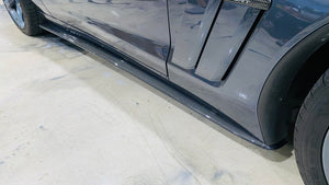 Corvette C6 ZR1 Style REAL Carbon Fiber Rocker Panels Side Skirts & Splitter Package