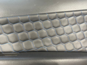Corvette C6 Custom Interior - Upholstered Diamond Stitched Door Panels - Suede or Leather