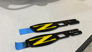 2006 - 2013 C6 Corvette Z06 ZO6 505HP Custom Painted Fender Emblems