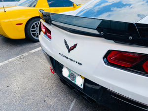 Corvette C7 Genuine GM OEM Carbon Flash Rear Fascia Bumper Letter Inserts