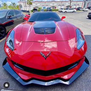 Corvette C7 Stage 2.5 Extended Front Splitter Spoiler Lip - Custom Painted / Carbon Fiber