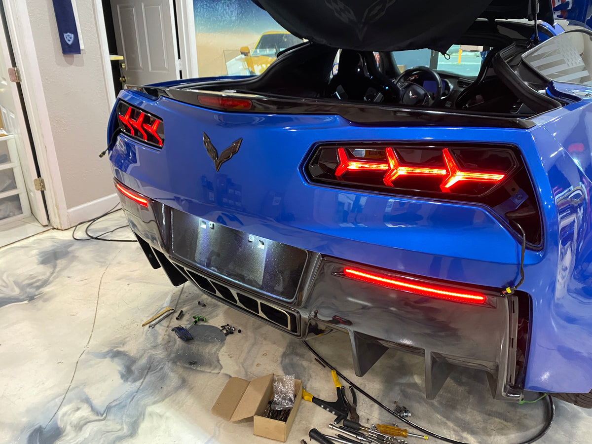 20142019 C7 Corvette MORIMOTO AVENTADOR Style LED Tail Lamps Lights