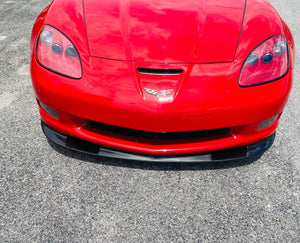 2006 - 2013 Corvette C6 ZR1 Style Front Splitter Lip Grand Sport Z06 Custom Painted Carbon Fiber Hydr