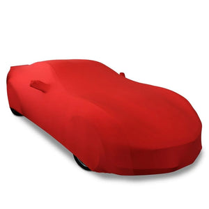 Corvette C7 Car Cover Indoor Ultraguard Stretch Satin - Red - Stingray, Z51, Z06, Grand Sport, ZR1