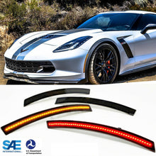Load image into Gallery viewer, 2014-2019 C7 Corvette Laser LED Side Marker Assemblies Smoked Lens
