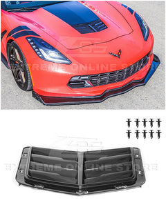 C7 Corvette Stingray Carbon Fiber HydroGraphics / Custom Painted Exterior Hood Vent