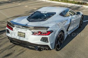 Corvette C8 EOS Performance Visible CARBON FIBER Rear Ducktail Wing Spoiler