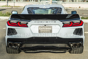 2020 Up Corvette C8 EOS Performance GLOSSY BLACK Rear Ducktail Wing Spoiler