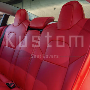 2017-21 Tesla Model 3 Two-Tone Custom Leather Seat Covers