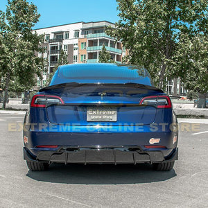 2017-Up Tesla Model 3 Rear Spoiler Custom Painted Carbon Fiber