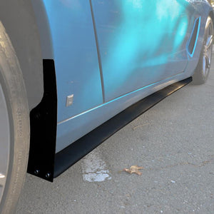 2005 - 2013 Corvette C6 Base Grand Sport Z06 ZR1 Side Skirts Rocker Panels Primer Black