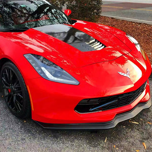 2014 - 2019 Corvette C7 Stage 2  Front Splitter Primer Black