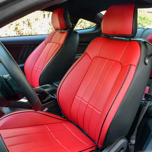 2015-Up Ford Mustang Two-tone Leather Seat Covers by KustomCover