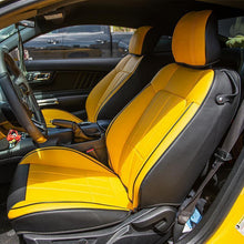 Load image into Gallery viewer, 2015-Up Ford Mustang Two-tone Leather Seat Covers by KustomCover

