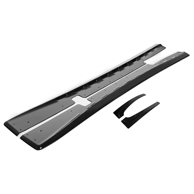 1997-04 Corvette C5 ZR1 Style Side Skirts Rocker Panels Glossy Black ...