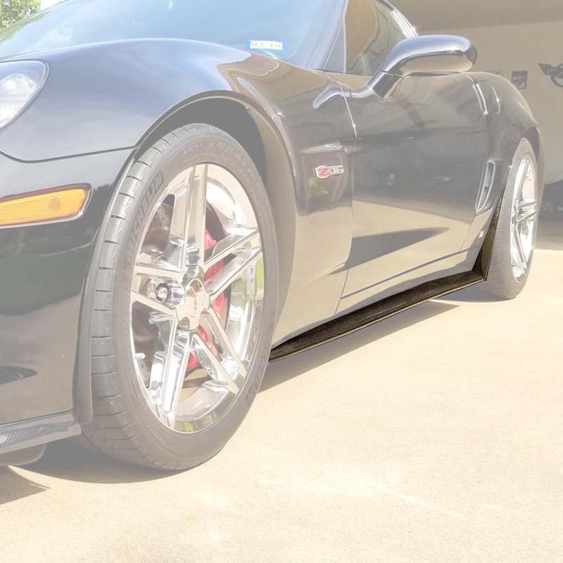 Corvette C6 Grand Sport Z06 Splitter Rocker Panels Spoiler Aerodynamic ...