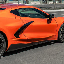 Load image into Gallery viewer, Corvette C8 5VM Side Skirts Rocker Panels Painted Carbon Flash EOS
